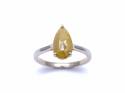 9ct White Gold Pear Shaped Diamond Ring 1.68ct