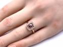 9ct Rose Gold Diamond Halo Ring 1.62ct