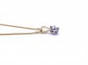 18ct Yellow Gold Diamond Pendant 0.21ct & Chain