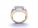 9ct Yellow And White Gold Diamond Ring 1.00ct