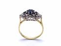 18ct Sapphire & Diamond Cluster Ring