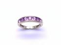 9ct Pink Topaz Eternity Ring