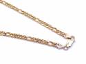 9ct Yellow Gold Double Curb Chain 19 In