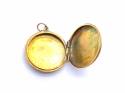 9ct Yellow Gold Patterned Locket 1912