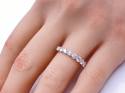 Platinum Diamond 9 Stone Eternity Ring 1.07ct