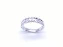 Platinum Baguette & Round Diamond Ring 1.01ct