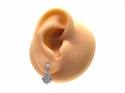 18ct White Gold Diamond Drop Earrings 0.82ct