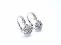 18ct White Gold Diamond Drop Earrings 0.82ct