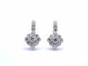 18ct White Gold Diamond Drop Earrings 0.82ct