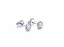 18ct Diamond Halo Cluster Earrings 0.68ct
