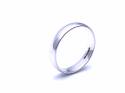 9ct White Gold Traditional Court Wedding Ring