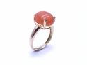 9ct Yellow Gold Sunstone Solitaire Ring