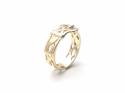 9ct Yellow Gold Engraved Buckle Ring