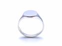 Silver Oval Signet Ring 14x12mm