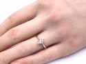 Platinum Marquise Diamond Solitaire Ring 0.44ct