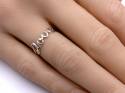 Silver Love Band Ring