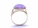 14ct Yellow Gold Purple Jade Ring