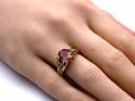9ct Mystic Topaz Feather Ring