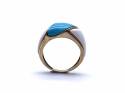 9ct Blue & White Howlite Ring