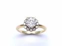 18ct Yellow Gold Diamond Cluster Ring