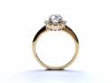 18ct Yellow Gold Diamond Halo Ring