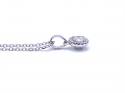 18ct White Gold Diamond Pendant & Chain 0.20ct