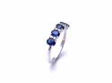 9ct White Gold Sapphire & Diamond Eternity Ring