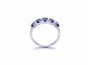 9ct White Gold Sapphire & Diamond Eternity Ring