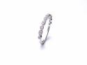 9ct White Gold Diamond Eternity Ring 0.17ct