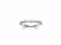 9ct White Gold Diamond Eternity Ring 0.17ct