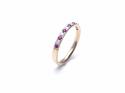 9ct Yellow Gold Ruby & Diamond Eternity Ring