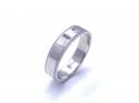 Palladium Diamond Wedding Band 5mm