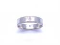 Palladium Diamond Wedding Band 5mm