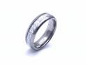 Tungsten Ring With Meteorite Paper Inlay 6mm