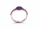 9ct Treated Pink Diamond Cluster Ring
