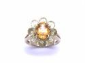 9ct Quartz Flower Cluster Ring