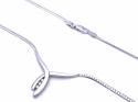 9ct White Gold Diamond Necklet