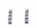 18ct Diamond Cluster Drop Earrings