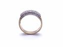 9ct Yellow Gold Diamond Pave Ring