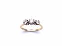 18ct Yellow Gold Diamond 3 Stone Ring