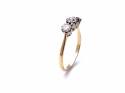 18ct Yellow Gold Diamond 3 Stone Ring