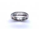 18ct White Gold Diamond Band Ring