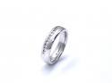 18ct White Gold Diamond Band Ring