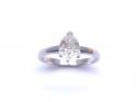 18ct Pear Shaped Diamond Solitaire Ring 1.14ct