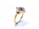 18ct Sapphire & Diamond Cluster Ring