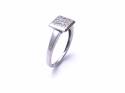 18ct White Gold Diamond Cluster Ring