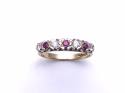 9ct Ruby & CZ Eternity Ring