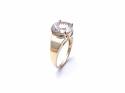 9ct Yellow Gold CZ Solitaire Ring