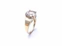 9ct Yellow Gold CZ Solitaire Ring