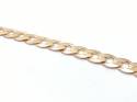 9ct Yellow Gold Flat Curb Bracelet 8.5 Inches